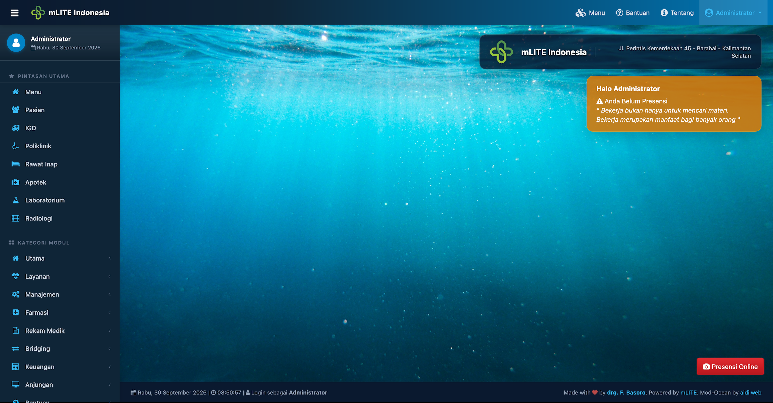 Mod-Ocean Template